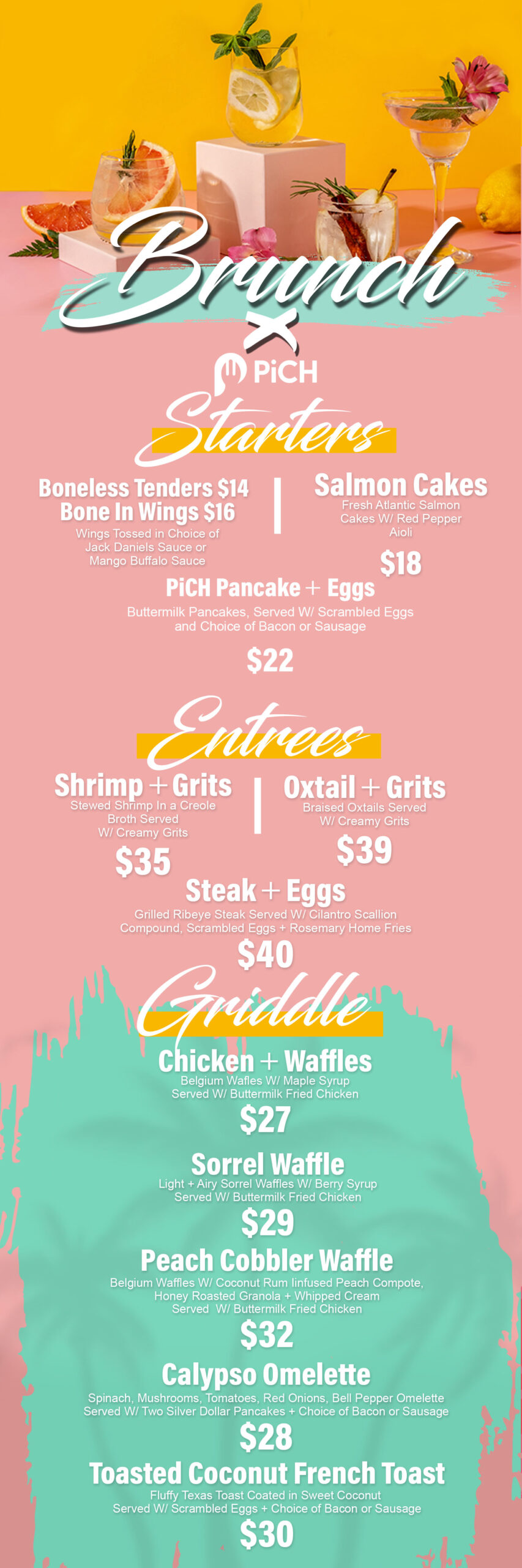 Brunch - PiCH Restaurant and Lounge